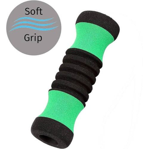 Sky Med Standard Offset Walking Cane Adjustable Aluminum, Green