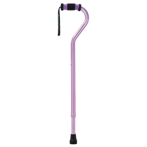 Sky Med Standard Offset Walking Cane Adjustable Aluminum, Purple
