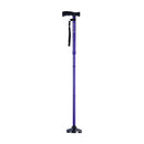 Drive Medical Hurry Cane Freedom Edition Folding Cane, purple, adjustable height, and wrist strap for mobility assistance, Moovkart