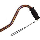 Alex Orthopedic Offset Aluminum Cane with Hypalon Grip and Wrist Strap, Paisley