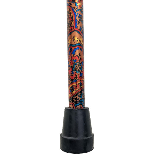 Alex Orthopedic Offset Handle Aluminum Cane, Paisley