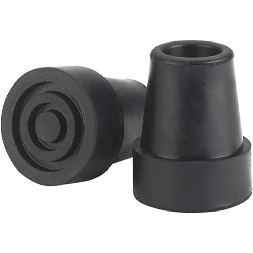 Drive Medical Cane Tips, Black, Fits 3/4 Inch Shaft, Pack of 2