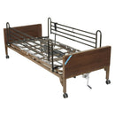 Drive Medical Ultra Light Full Electric Bed with Half Length Side Rails in homecare setting