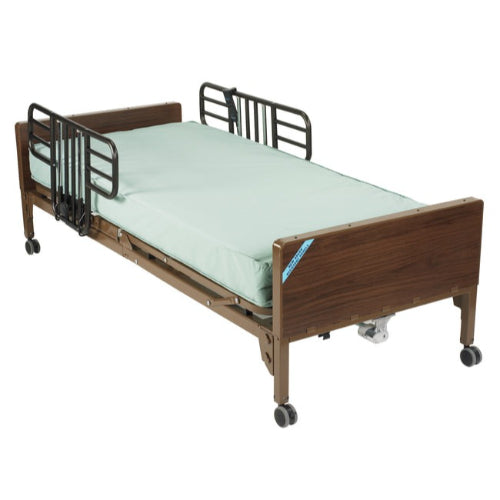 Drive Medical Homecare Full Electric Bed Package With Half Rails
