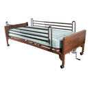 Drive Medical Ultra-Lite Semi-Electric Bed with  Full Rails for home care comfort, Moovkart
