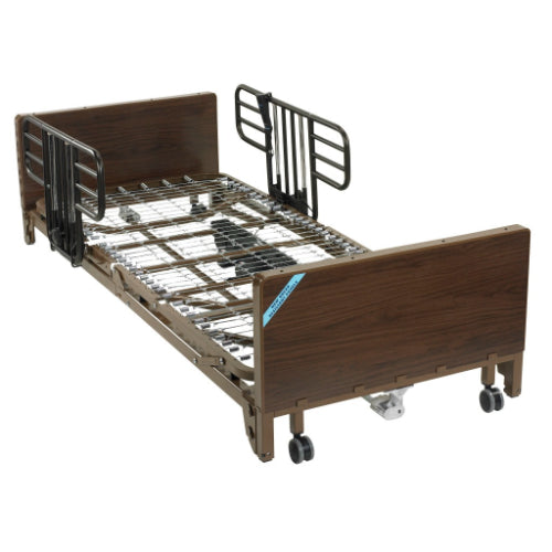 Drive Medical Ultra Light Full Electric Low Bed with adjustable height and user-friendly controls for home care, Moovkart