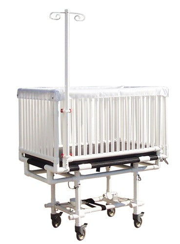 Drive Medical Pediatric Crib Bed with PVC surge overflow protection