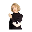 Skil-Care Elbow Protector close-up showing plush padding and flame-retardant fabric, Moovkart