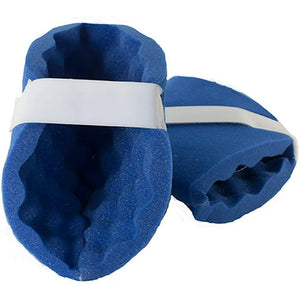 Hermell Eggcrate Foam Heel and Elbow Protectors with Open Toe Design and Adjustable Hook Loop Closure Hover