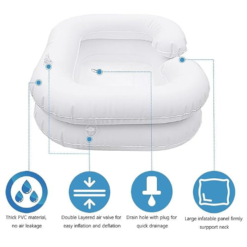 SP Ableware Inflatable Hair Shampoo Basin