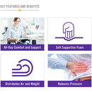 Eggcrate Wheelchair Seat and Back Cushion – Pressure Relief Foam Pad, 18 x 32 x 3 Inches