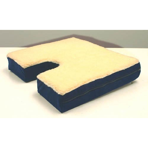 Alex Orthopedic Coccyx Gel Seat Cushion with Fleece Top, Tailbone Relief and Enhanced Comfort for Prolonged Sitting. Moovkart