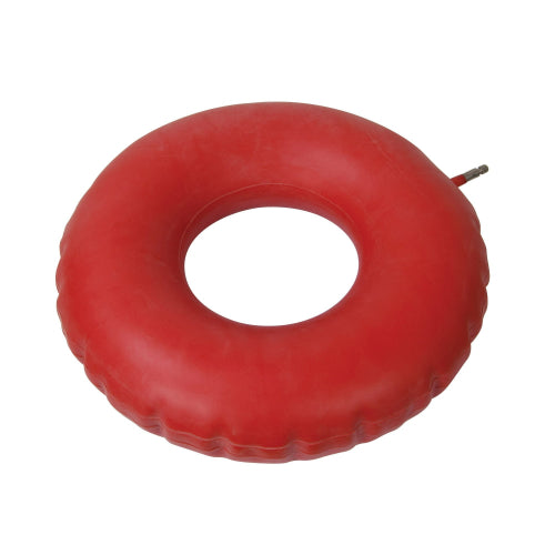 Drive Medical Inflatable Rubber Ring Cushion, Red