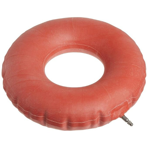 Drive Medical Inflatable Rubber Ring Cushion, Red