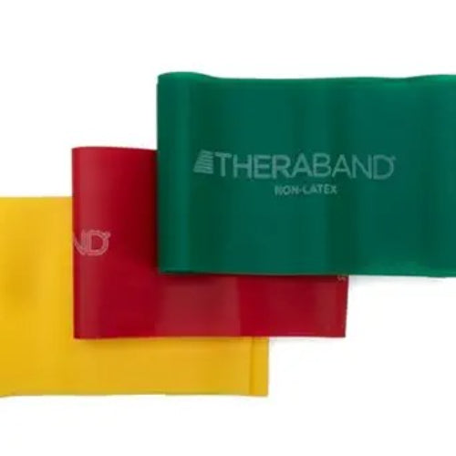 Thera-Band 5 Feet Combo Pack Exercise Bands Latex-Free Resistance Bands for Rehab & Fitness. Moovkart