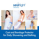 Seal-Tight Cast Protector, Adult Short Leg 24 Inches, Reusable Waterproof Shower Cover