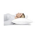 Hermell Cervical Butterfly Pillow – White with soft polycotton cover and removable design, Moovkart