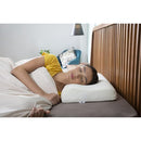 DMI Contoured Foam Cervical Pillow with White Cover for Neck Support and Comfortable Sleep, Standard