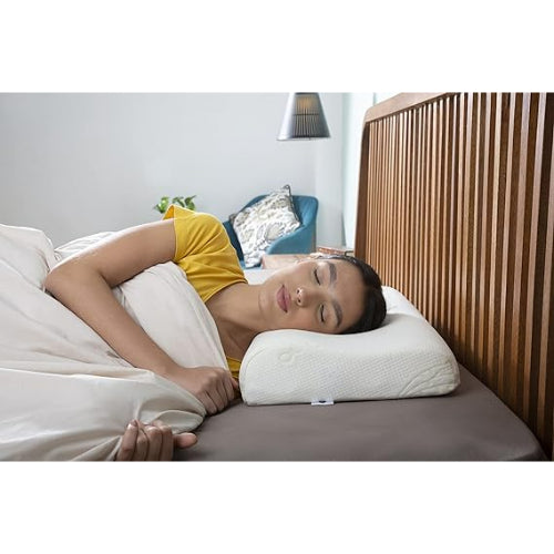 DMI Standard Contoured Foam Cervical Pillow with White Cover
