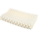 Hermell Convoluted Foam Cervical Pillow with orthopedic neck support and breathable white cover, Moovkart