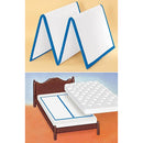 Jumbl Mattress Support Board placed under mattress, demonstrating portable and compact bed reinforcement solution, Moovkart