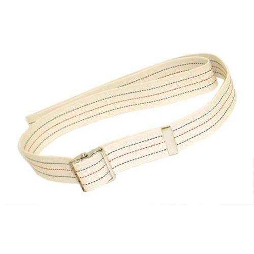 AmericanMedMart Gait Belt with Metal Buckle, 2 x 53 Inches, Striped