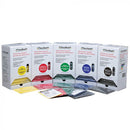Thera-Band Resistance Band Dispenser Pack, 30 Pre-Cut 5 Feet x 5.5 Inches, Latex Exercise Bands