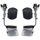 Drive Medical Elevating Leg Rests with Calf Pads, Heavy-Duty, Pair, Durable Construction for Wheelchair Comfort and Support. Moovkart