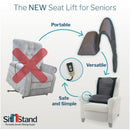 Sit n Stand Classic Portable Lift Chair, Lightweight, Cordless with Rechargeable Battery