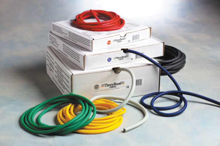 Theraband Light Tubing Set (Yellow, Red, Green Tubes 5') in Display Box