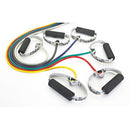 Thera-Band resistive exercise tubing with soft grips for strength training and physical therapy exercises. Moovkart
