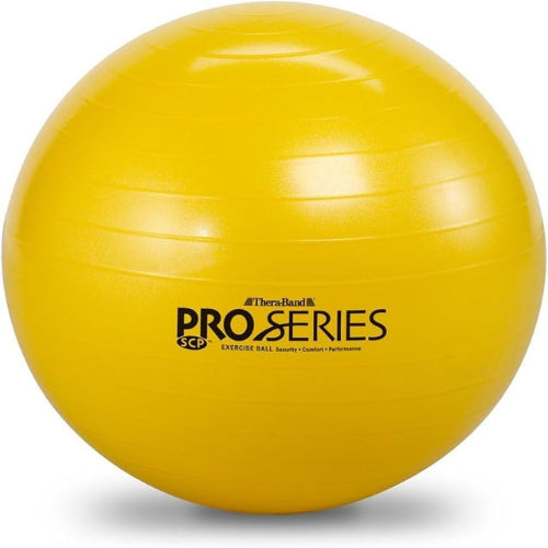 Thera-Band Pro Series Slow Deflate Stability Exercise Ball with Grip Ridges, Includes Inflation Kit