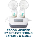 Evenflo Deluxe Advanced Breast Pump Double Electric 32 Settings with Flanges and Insulated Cooler Bag