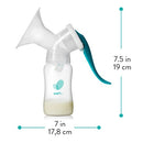 EvenFlo Advanced Manual Breast Pump, Includes Flange Kit, Bottle and Sealing Disc