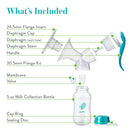 EvenFlo Advanced Manual Breast Pump, Includes Flange Kit, Bottle and Sealing Disc