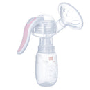 Zomee Manual Breast Pump with Bottle, Wide Neck, Non-Slip Handle for Comfortable Expressing