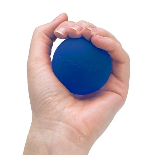 TheraBand Hand Exercise Ball, Blue, Firm