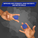 Thera-Band Hand Exercise Ball with Firm Resistance for Grip Strength and Mobility Training, Blue