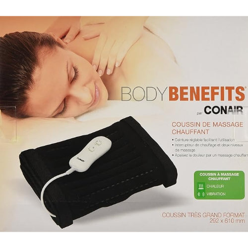Conair Heating Pad with Velcro straps for secure fit and easy portability. Moovkart