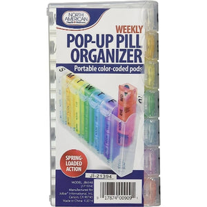 North American Health & Wellness Pop-Up Weekly Pill Organizer