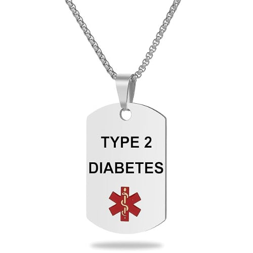 Apothecary Medical Identification Diabetic Necklace Moovkart