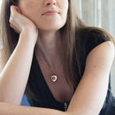 Apothecary Medical ID Necklace Reads Heart, Stainless Steel, 24 Inch, Engraved Identification Tag