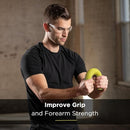 TheraBand FlexBar  Yellow bent for oscillation grip-strength exercises and elbow pain relief, Moovkart