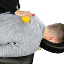 CanDo Textured Massage Therapy Ball for Deep Tissue Massage and Muscle Pain Relief, 3.2 Inches, Yellow