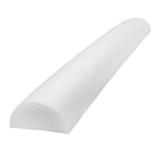 CanDo Foam Balance Exercise Roller Half-Round, White