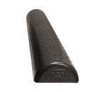 CanDo Black Composite High-Density Extra Firm Foam Roller, Half-Round, ideal for exercise and therapy, durable and versatile, Moovkart.