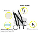Dynarex Disposable Sterile Suture Removal Kit with Tyvek Lid and Forceps for Clean Use, Each