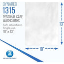 Dynarex Dry Washcloths with Airlaid Cellulose for Patient Care and General Clean Ups, Pack of 50