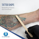 Dynarex Tongue Depressors Sterile and Individually Wrapped with White Birch Veneers, Box of 100