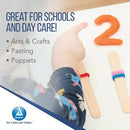 Dynarex Tongue Depressors Sterile and Individually Wrapped with White Birch Veneers, Box of 100